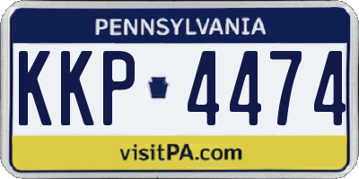 PA license plate KKP4474