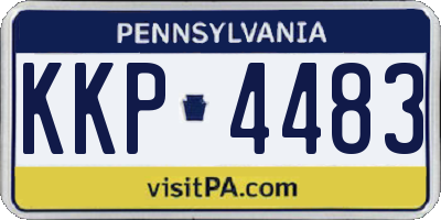 PA license plate KKP4483