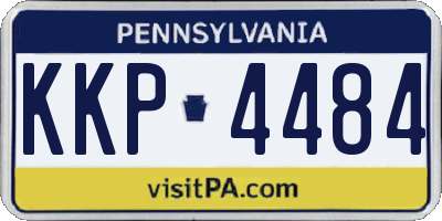 PA license plate KKP4484