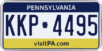 PA license plate KKP4495