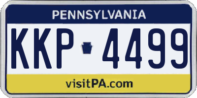 PA license plate KKP4499