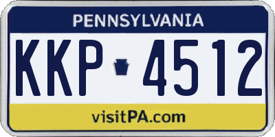 PA license plate KKP4512