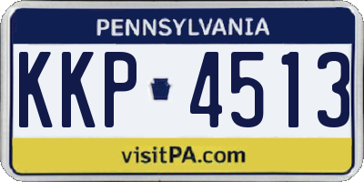 PA license plate KKP4513