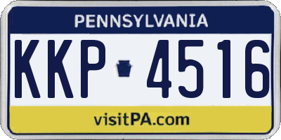 PA license plate KKP4516