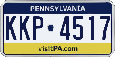 PA license plate KKP4517