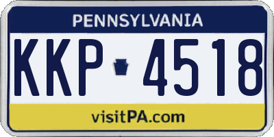 PA license plate KKP4518