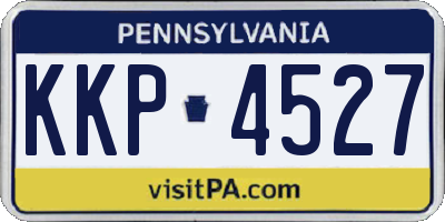 PA license plate KKP4527