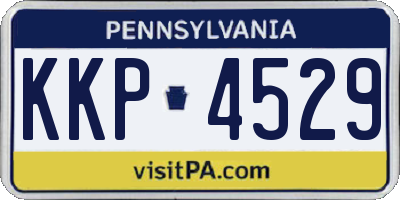 PA license plate KKP4529