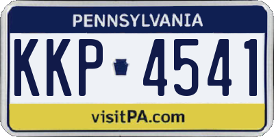PA license plate KKP4541