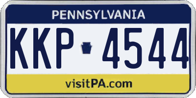 PA license plate KKP4544