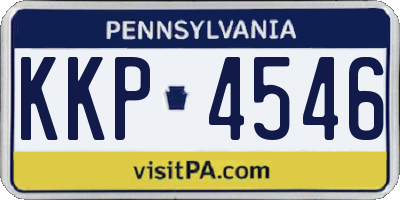 PA license plate KKP4546