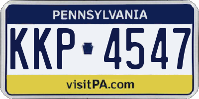 PA license plate KKP4547