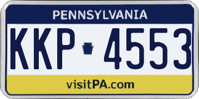 PA license plate KKP4553