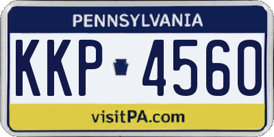 PA license plate KKP4560