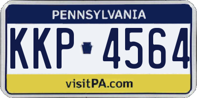 PA license plate KKP4564