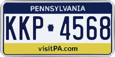 PA license plate KKP4568