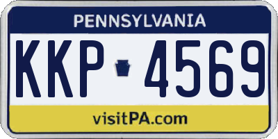 PA license plate KKP4569