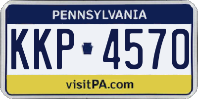 PA license plate KKP4570
