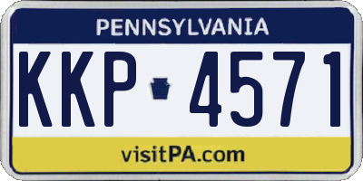 PA license plate KKP4571
