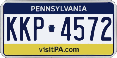 PA license plate KKP4572