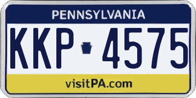 PA license plate KKP4575