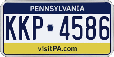 PA license plate KKP4586