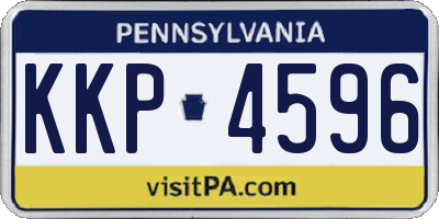 PA license plate KKP4596
