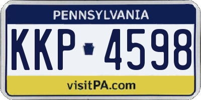 PA license plate KKP4598