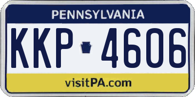 PA license plate KKP4606