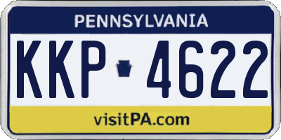 PA license plate KKP4622