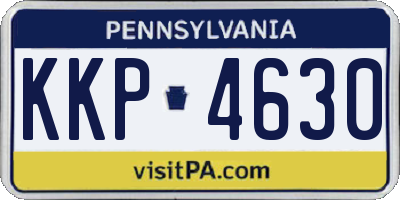 PA license plate KKP4630