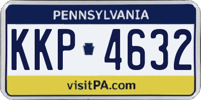 PA license plate KKP4632