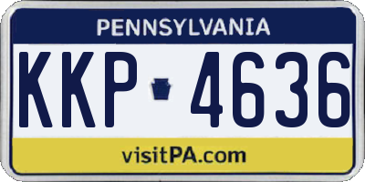 PA license plate KKP4636
