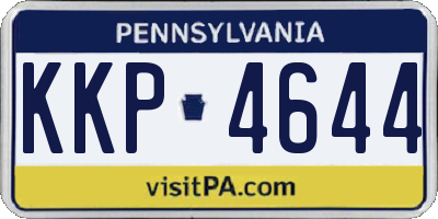 PA license plate KKP4644