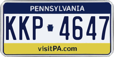 PA license plate KKP4647