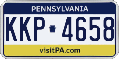 PA license plate KKP4658