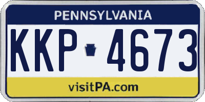 PA license plate KKP4673