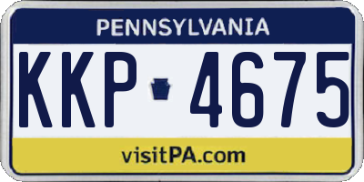 PA license plate KKP4675