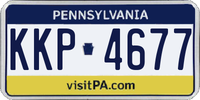 PA license plate KKP4677
