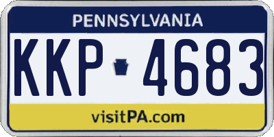 PA license plate KKP4683