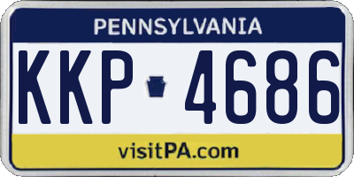 PA license plate KKP4686