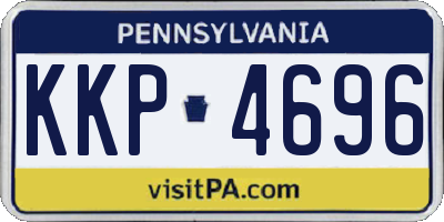 PA license plate KKP4696
