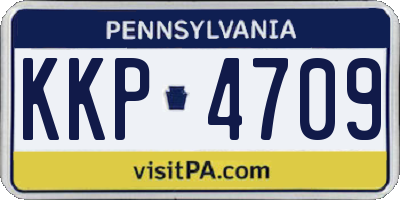 PA license plate KKP4709