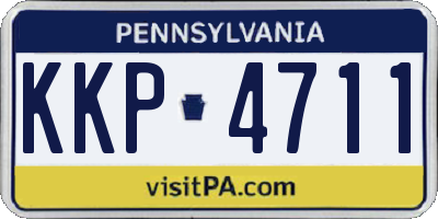 PA license plate KKP4711