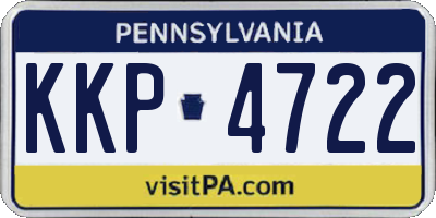 PA license plate KKP4722