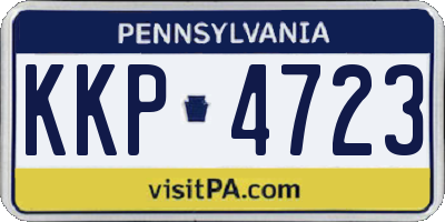 PA license plate KKP4723