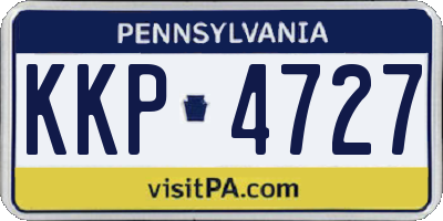PA license plate KKP4727