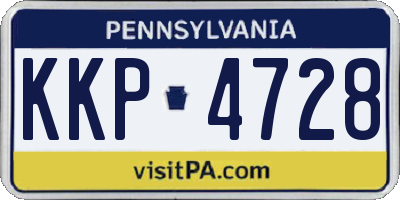 PA license plate KKP4728