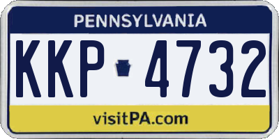 PA license plate KKP4732