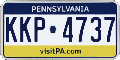 PA license plate KKP4737